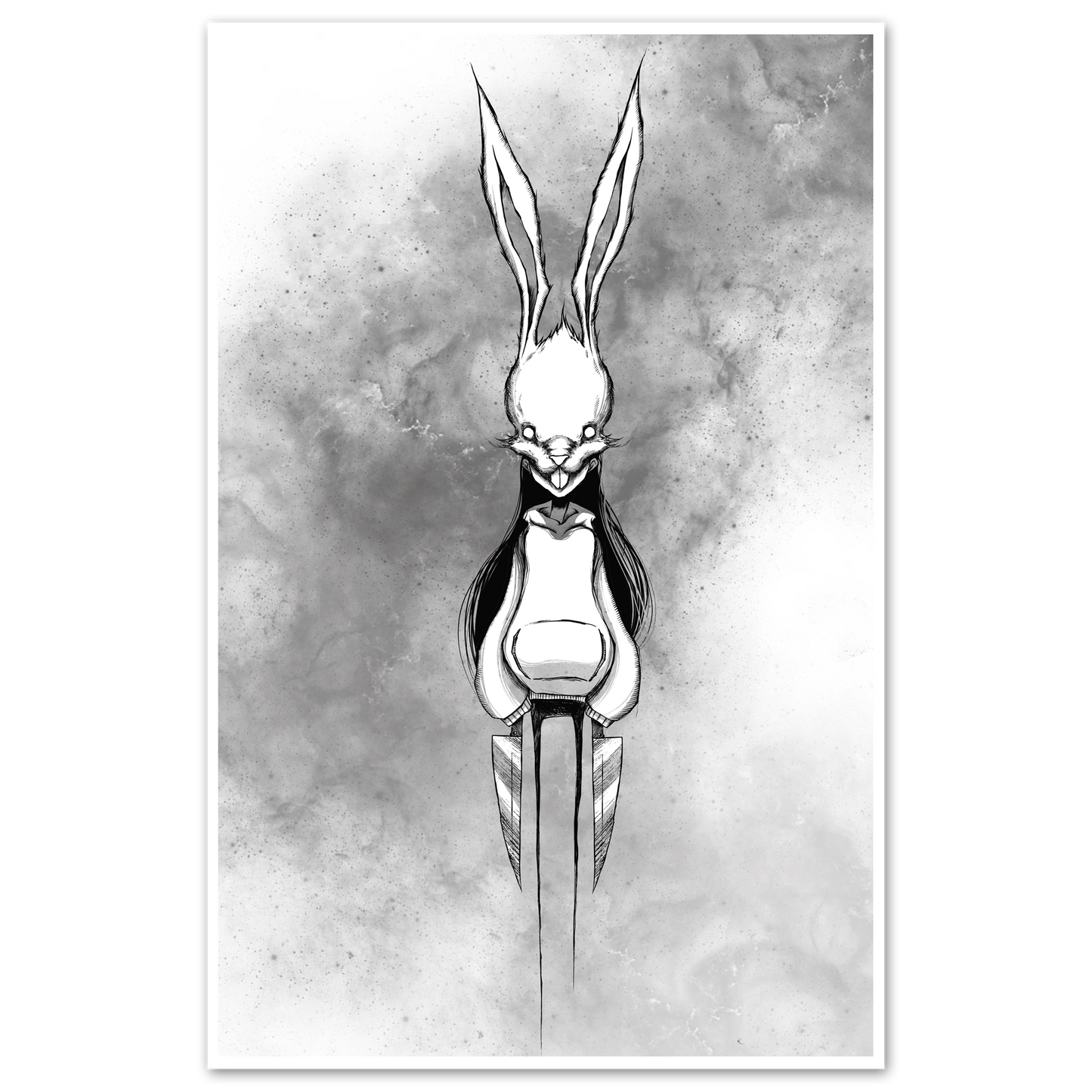 White Rabbit Print