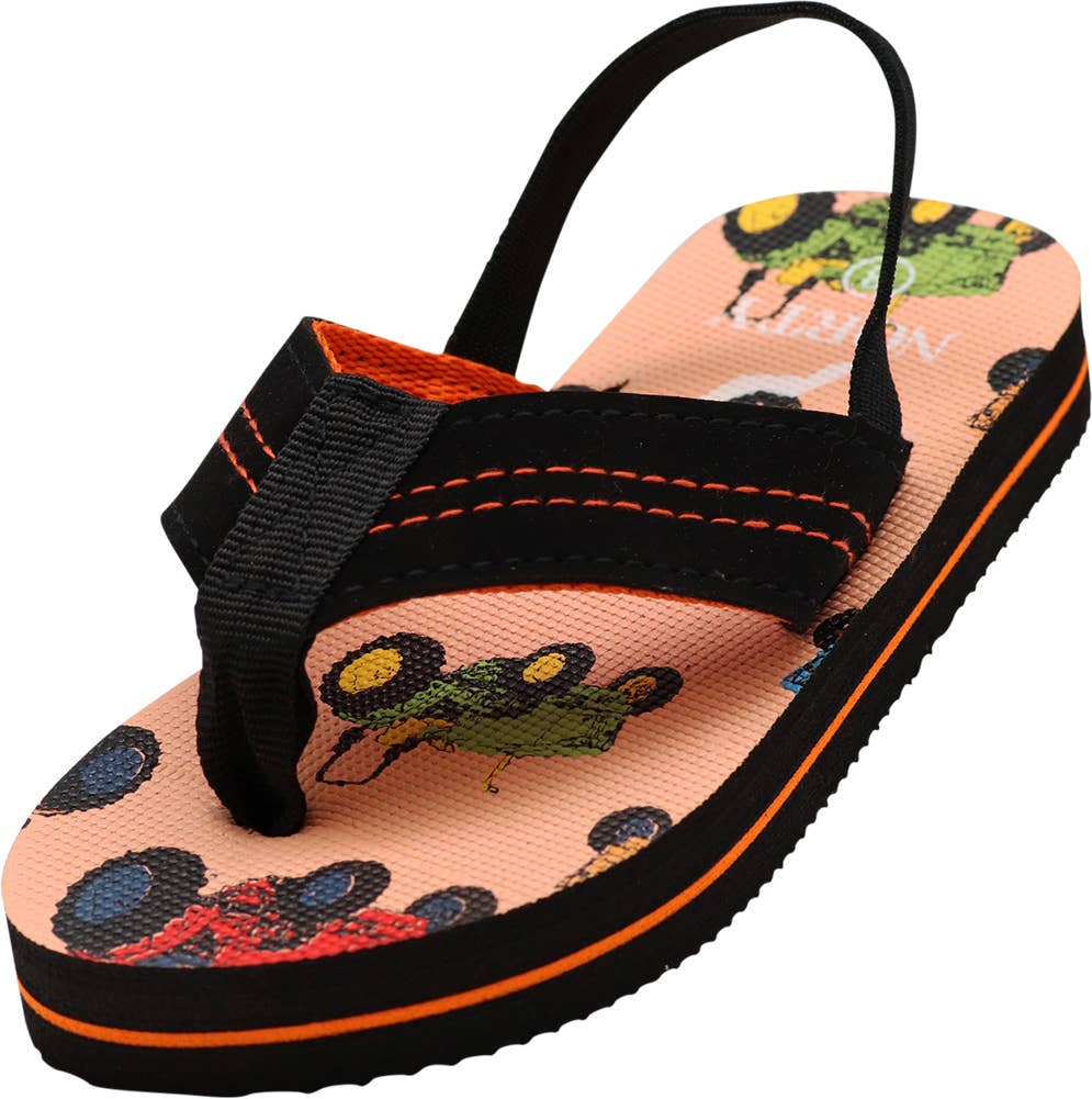 Norty Toddler Flip Flops for Kids Baby Boys Girls Elastic
